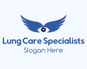 Eye Lens Wings logo design