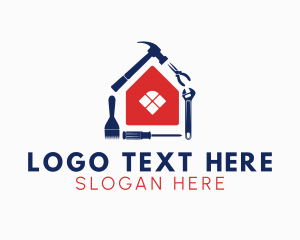 Carpentry - Home Renovation Tools logo design