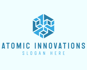 Blue Hexagon Construction logo design