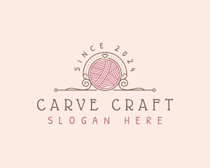 Yarn Crochet Crafting logo design