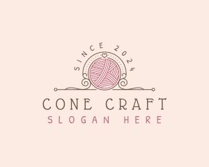 Yarn Crochet Crafting logo design