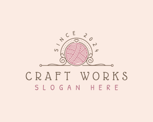 Yarn Crochet Crafting logo design