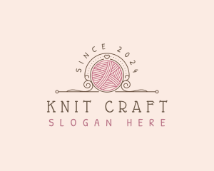 Yarn Crochet Crafting logo design