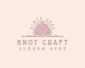 Yarn Crochet Crafting logo design