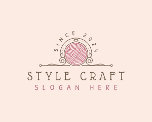 Yarn Crochet Crafting logo design