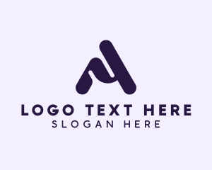 Letter A - Creative Digital Technology logo design
