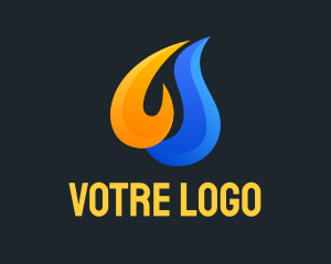 Antivirus - Hot  & Cold Temperature logo design