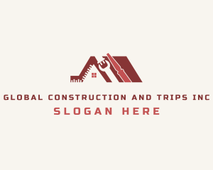 Construction House Tools logo design