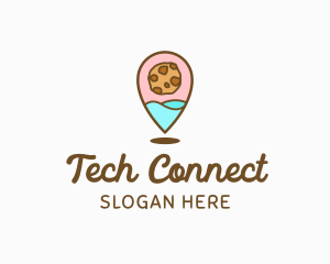 Cute Cookie Pin Logo