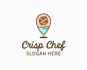 Cute Cookie Pin logo design