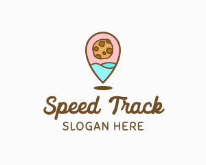 Location - Cute Cookie Pin logo design