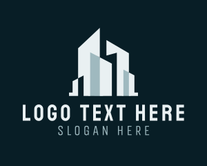 Office Space - Building Tower Real Estate logo design