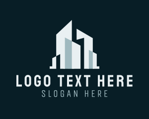 Skyscraper - Building Tower Real Estate logo design