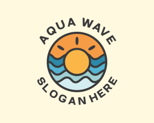 Summer Sun Waves logo design