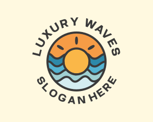 Summer Sun Waves logo design