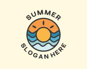 Summer Sun Waves logo design