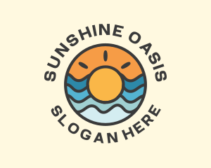 Summer Sun Waves logo design