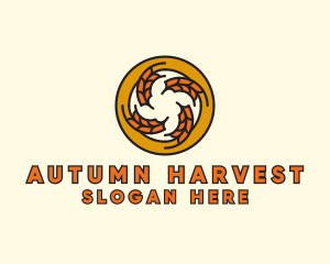 Autumn - Autumn Wheat Wreath logo design