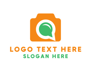 Abstract - Chat Bubble Camera logo design