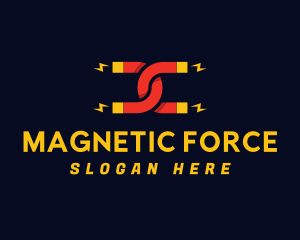 Magnet Thunder Voltage logo design