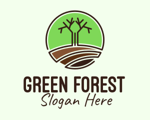 Forest Tree Planting logo design