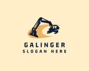 Mining Excavator Machinery Logo