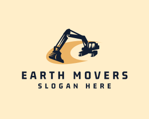 Excavation - Mining Excavator Machinery logo design