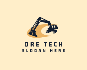 Mining - Mining Excavator Machinery logo design