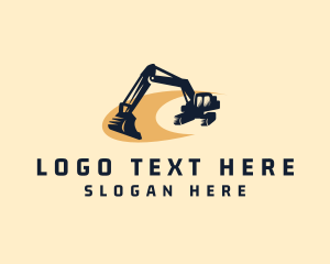 Contractor - Mining Excavator Machinery logo design