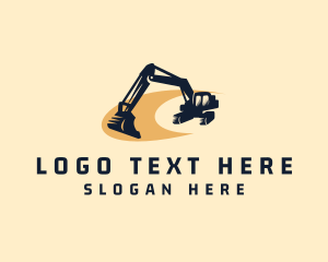 Mining Excavator Machinery Logo