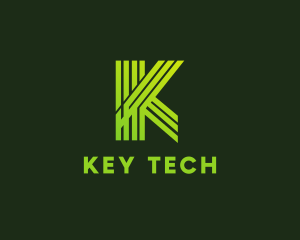 Modern Tech Letter K logo design