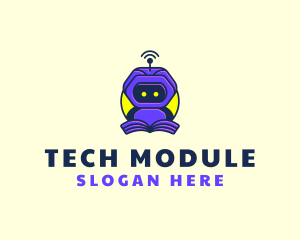 Module - Robot Digital Learning logo design