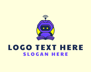 Bot - Robot Digital Learning logo design