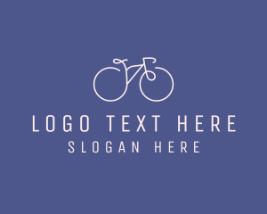 Minimalist Bicycle Bike logo design