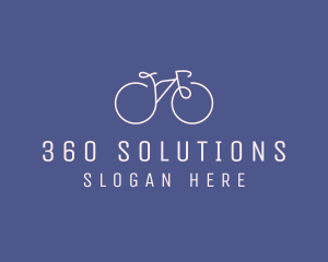 Minimalist Bicycle Bike logo design