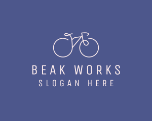 Minimalist Bicycle Bike logo design