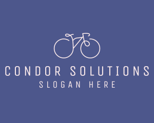 Minimalist Bicycle Bike logo design