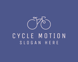 Minimalist Bicycle Bike logo design