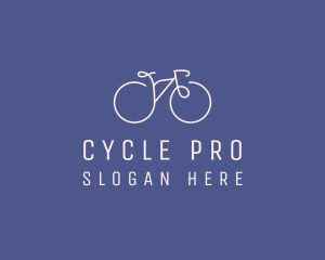 Cycling - Minimalist Bicycle Bike logo design