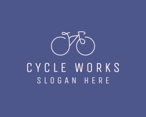 Cycle - Minimalist Bicycle Bike logo design
