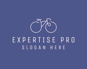 Minimalist Bicycle Bike logo design