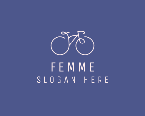 Minimalist Bicycle Bike logo design