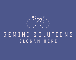 Minimalist Bicycle Bike logo design