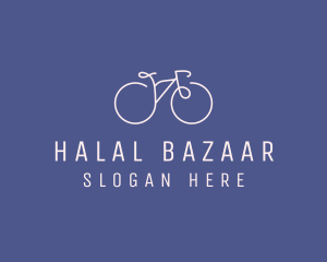 Minimalist Bicycle Bike logo design