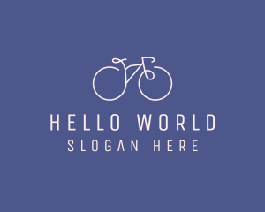 Minimalist Bicycle Bike logo design