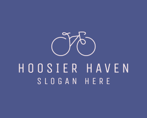 Minimalist Bicycle Bike logo design