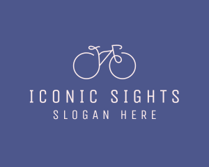 Minimalist Bicycle Bike logo design