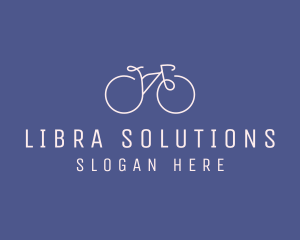 Minimalist Bicycle Bike logo design