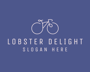 Minimalist Bicycle Bike logo design