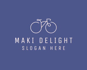 Minimalist Bicycle Bike logo design